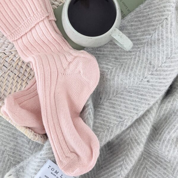Pink Alpaca Bed Socks Box