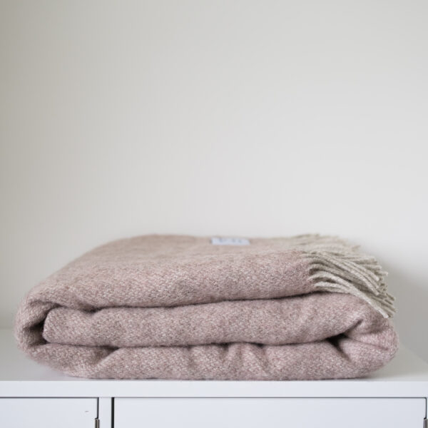 Coverdale Throw, Light Pink
