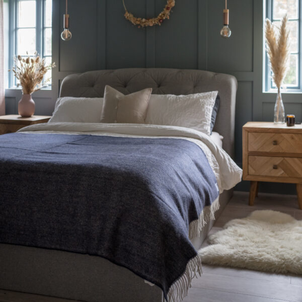 Coverdale Throw, Navy