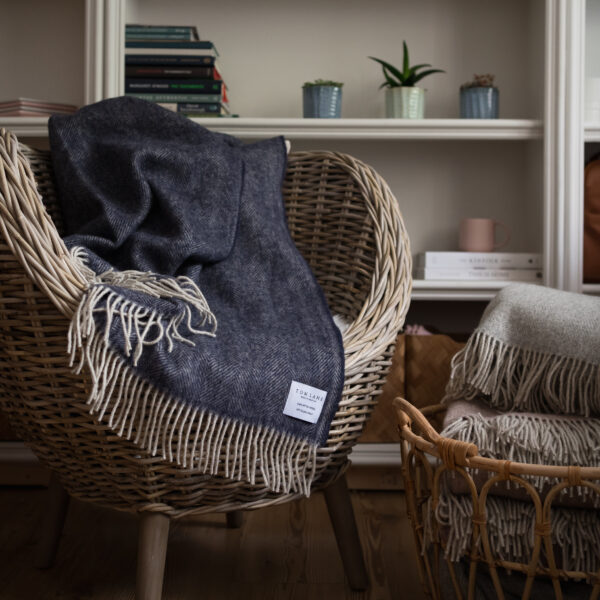 Coverdale Throw, Navy