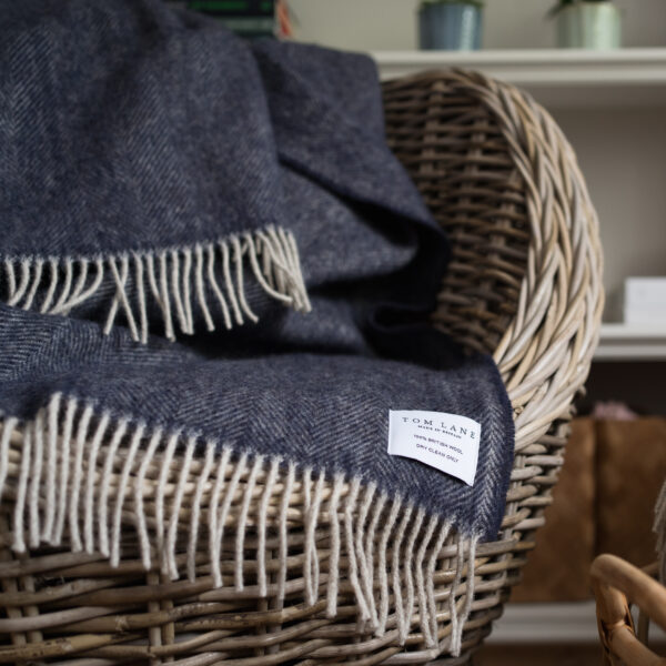 Coverdale Throw, Navy