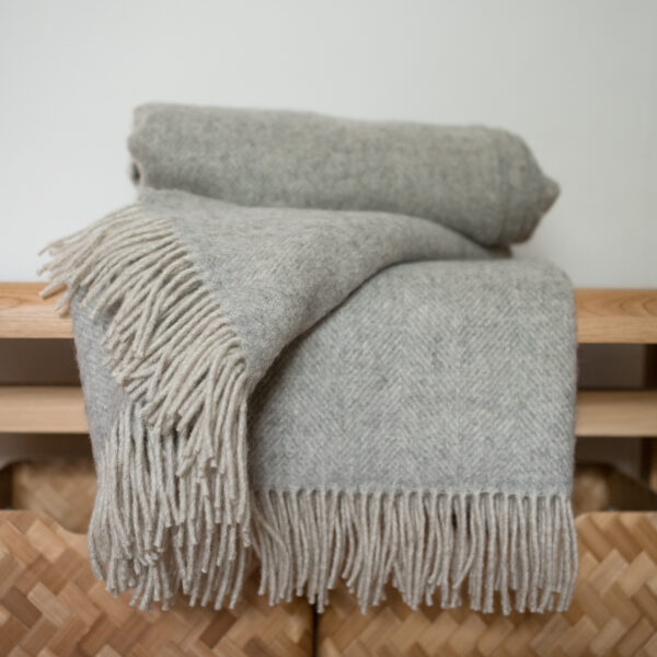 Coverdale Throw, Light grey