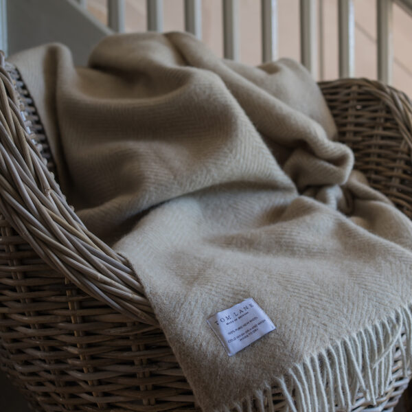Melton Throw, Oatmeal
