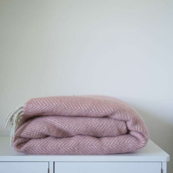 Melton Throw, Dusky Pink