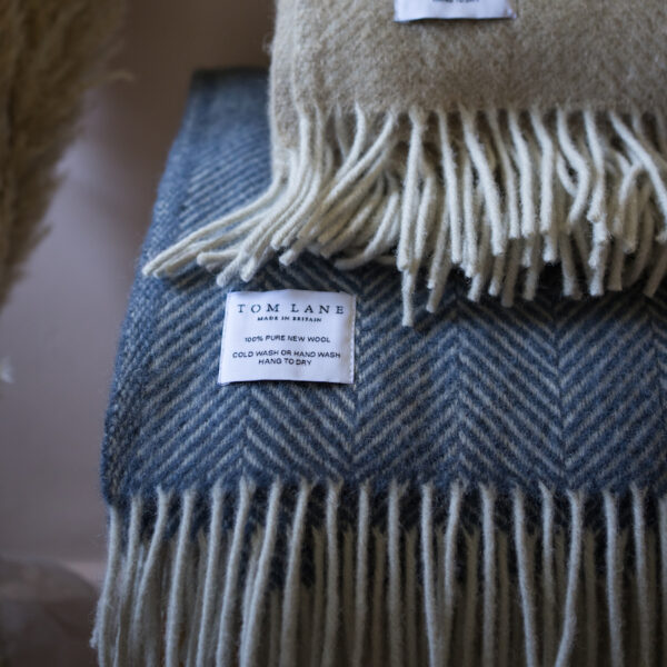 Melton Throw, Slate Blue