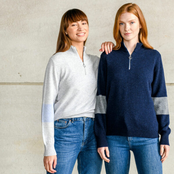 Suffolk Quarter Zip Jumper – Grey