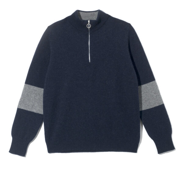 Suffolk Quarter Zip Jumper – Navy