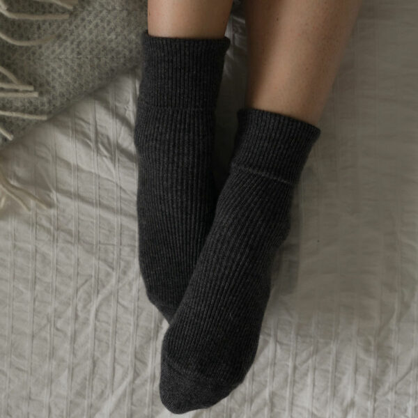 Cashmere socks – Charcoal