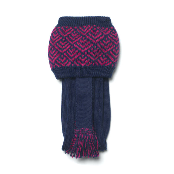 Belvoir shooting socks - Navy & Pink