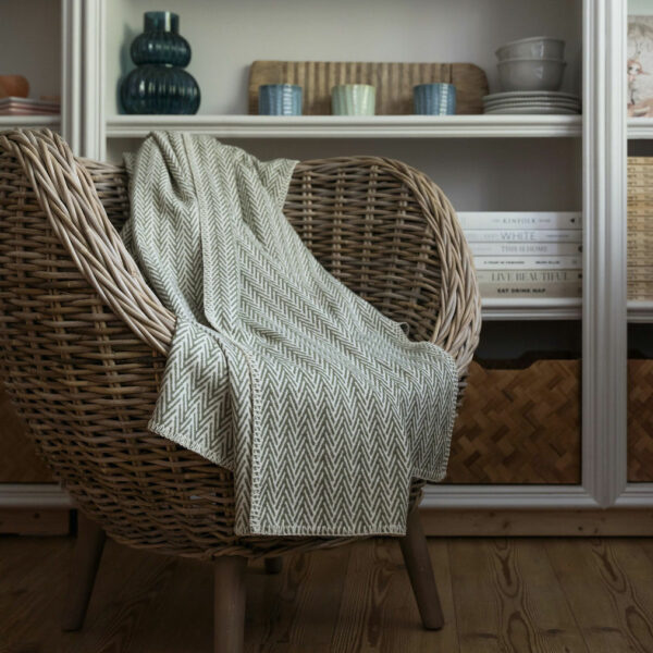 Cotton Throw – Olive