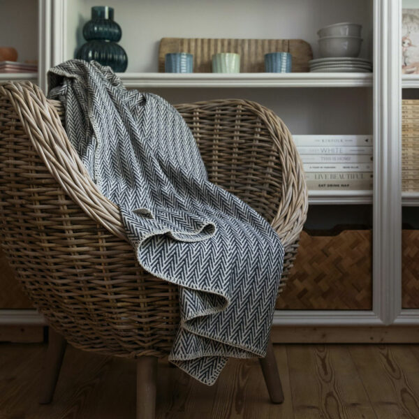 Cotton Throw - Charcoal