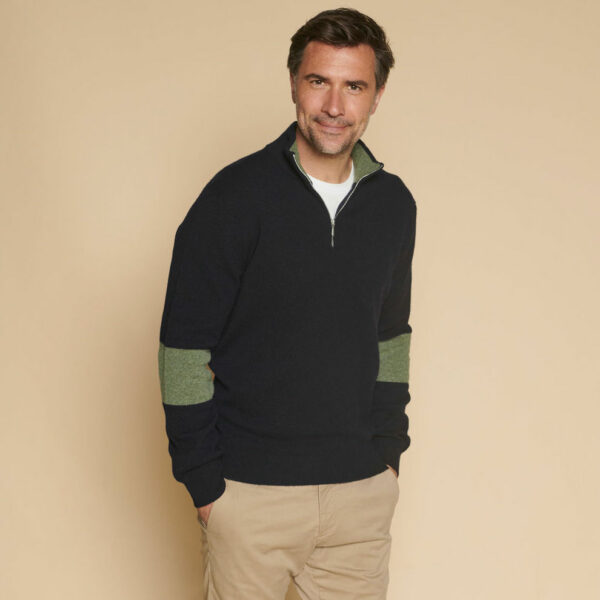 Suffolk 1/4 Zip Jumper – Navy