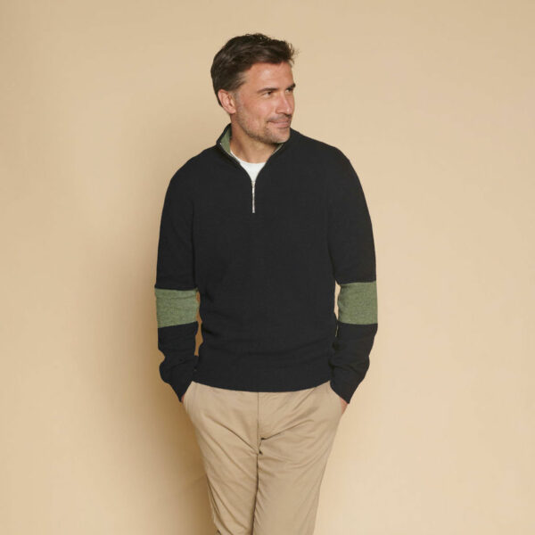 Suffolk 1/4 Zip Jumper – Navy