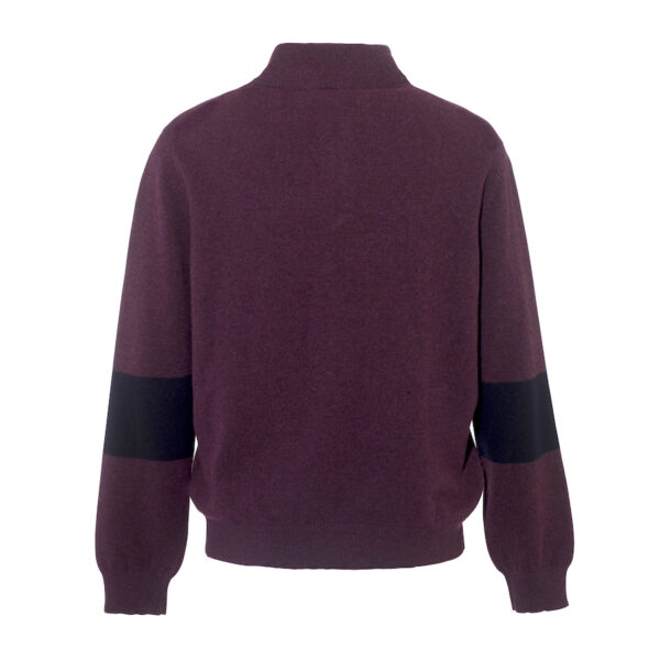 mens suffolk jumper - burgundy