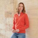 ladies inferno zip neck