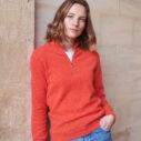 ladies inferno zip neck