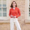 ladies inferno zip neck