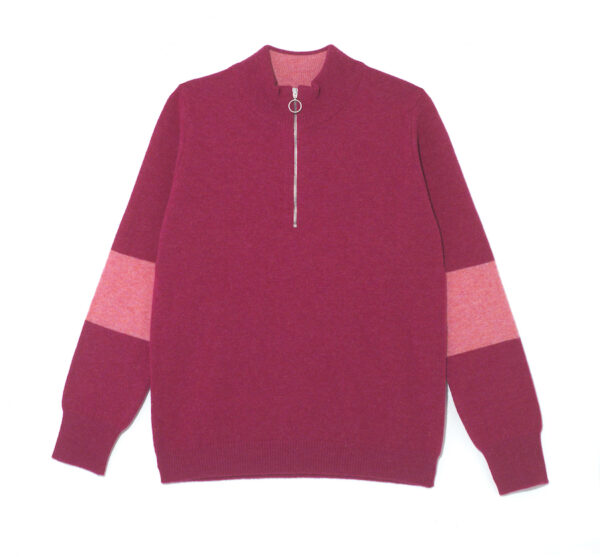 Suffolk Quarter Zip Jumper – Bilberry