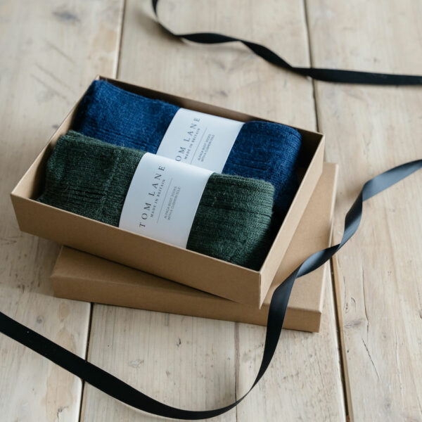 Alpaca boot socks gift box