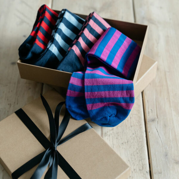 Lightweight cotton socks gift box