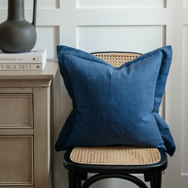 Skye cushion - Inky Blue