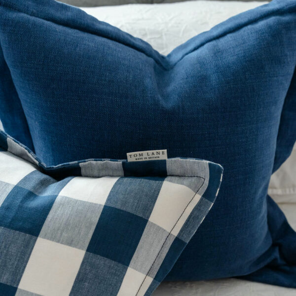 Skye cushion – Inky Blue