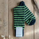 Pea & Navy cotton socks - Image 2