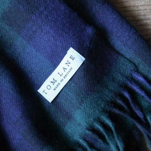 Large Merino Scarf - Black Watch Tartan