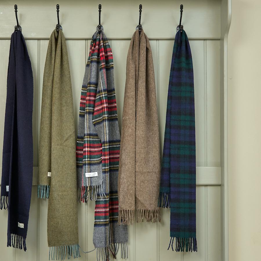 Merino Scarf – Grey Stewart Tartan Merino Scarf – Grey Stewart Tartan