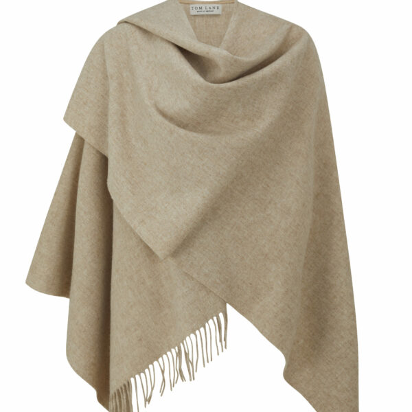 Pure Merino Wrap - Oatmeal