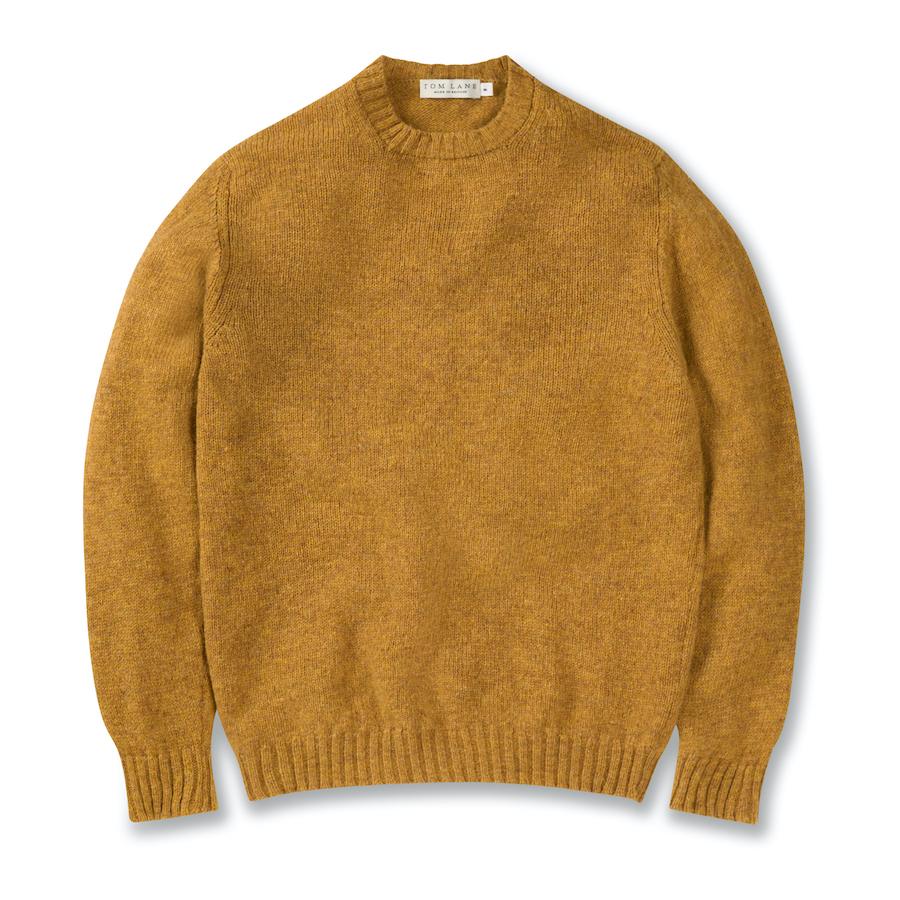 Shetland Crew Neck Jumper – Cumin Shetland Crew Neck Jumper – Cumin