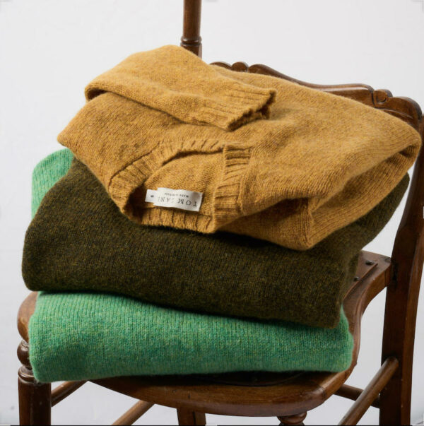 Shetland Crew Neck Jumper – Cumin