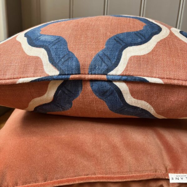 Velvet cushion - Burnt Orange