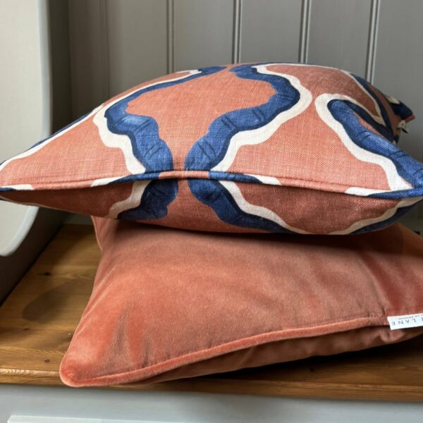 Velvet cushion – Burnt Orange
