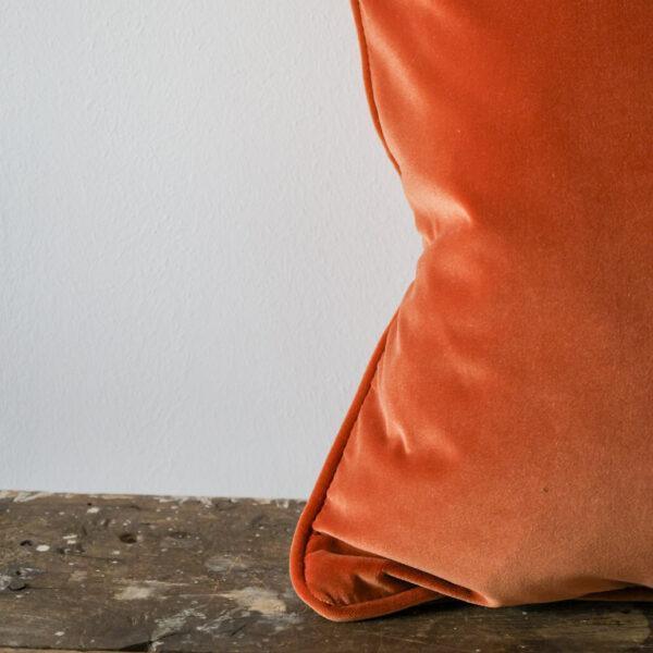 Velvet cushion - Burnt Orange