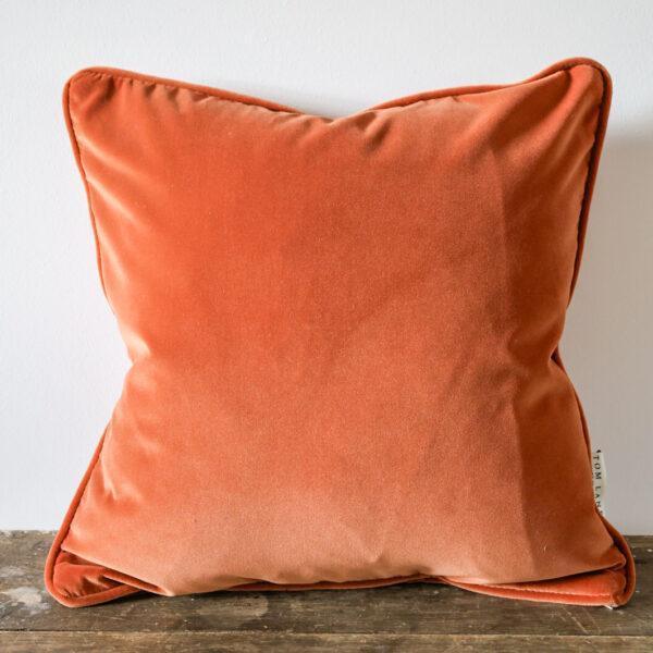 Velvet cushion - Burnt Orange