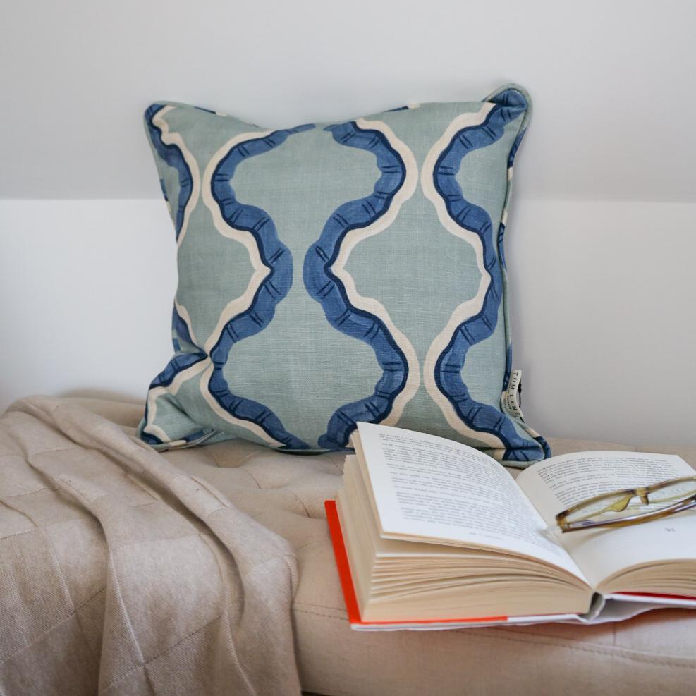 Ruffled cushion – Duck Egg Ruffled cushion – Duck Egg