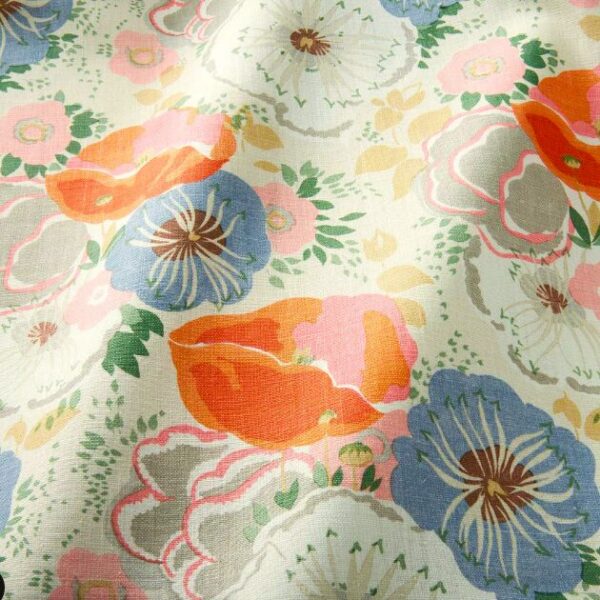 Floral Cushion – Tangerine