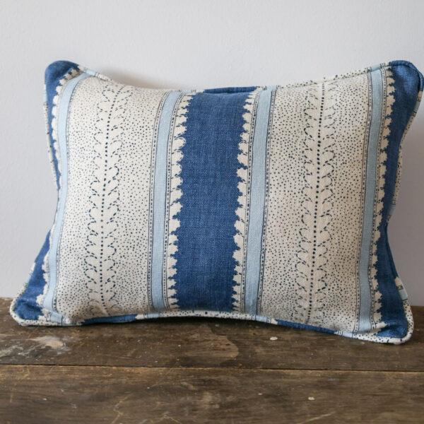 Dimity Cushion - Indigo