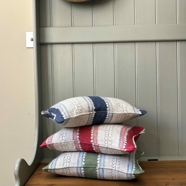 Dimity Cushion – Indigo