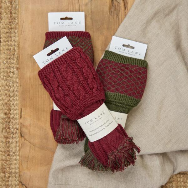 Fiddich Shooting socks - Burgundy