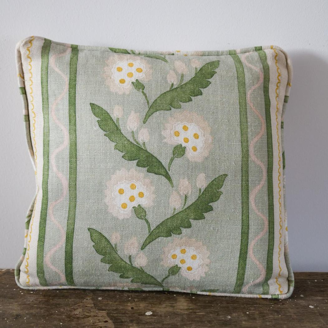 Polly Stripe Cushion – Moss Polly Stripe Cushion – Moss