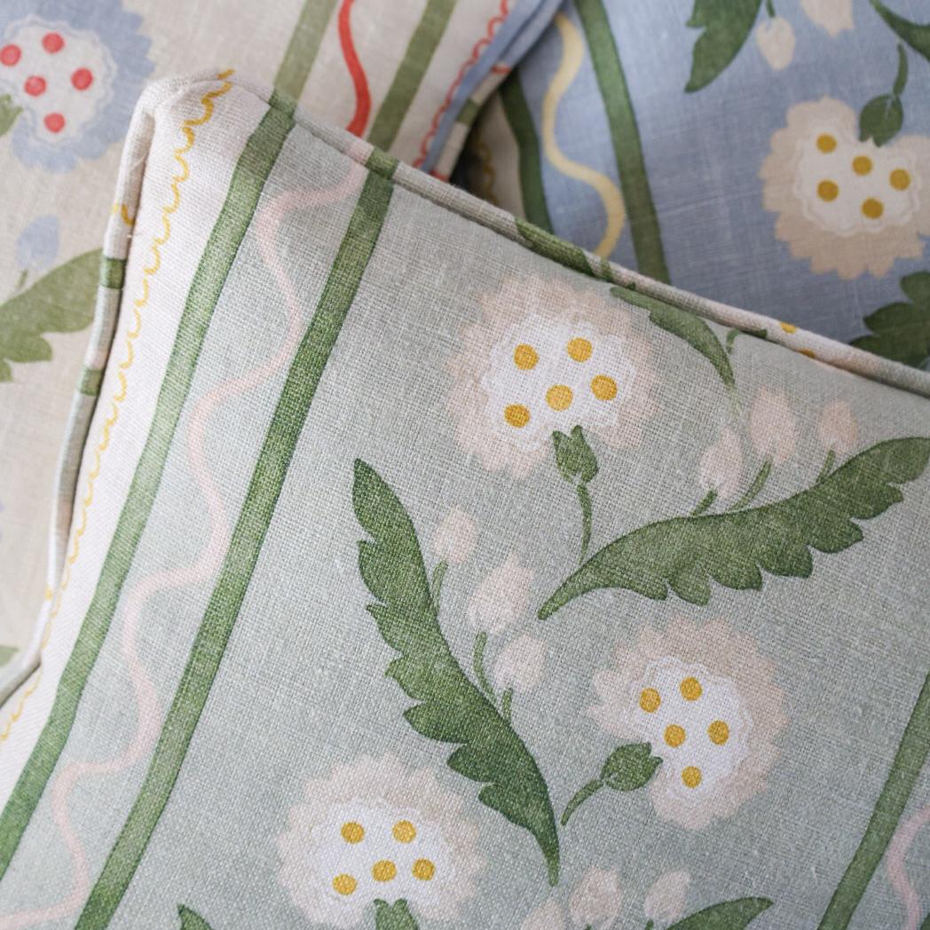 Polly Stripe Cushion – Moss Polly Stripe Cushion – Moss