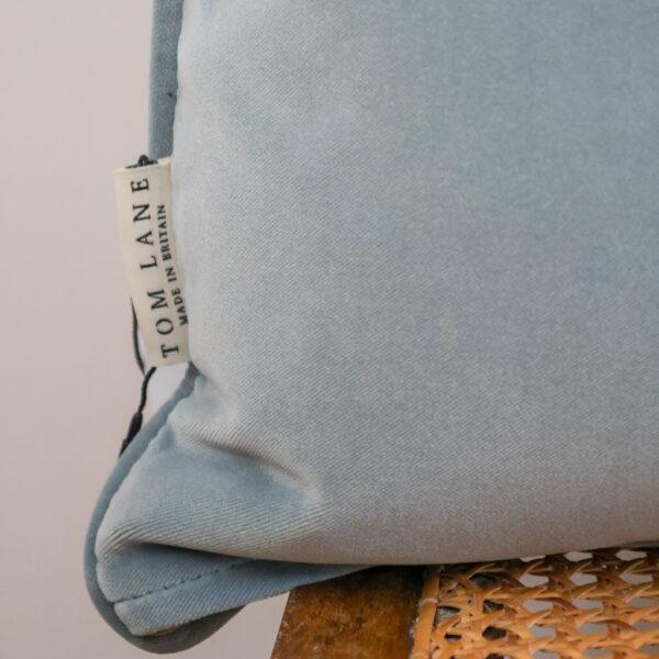 Velvet cushion - Duck Egg Blue