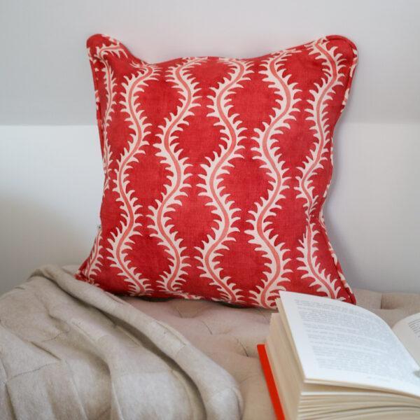 Helter Skelter cushion - Cherry