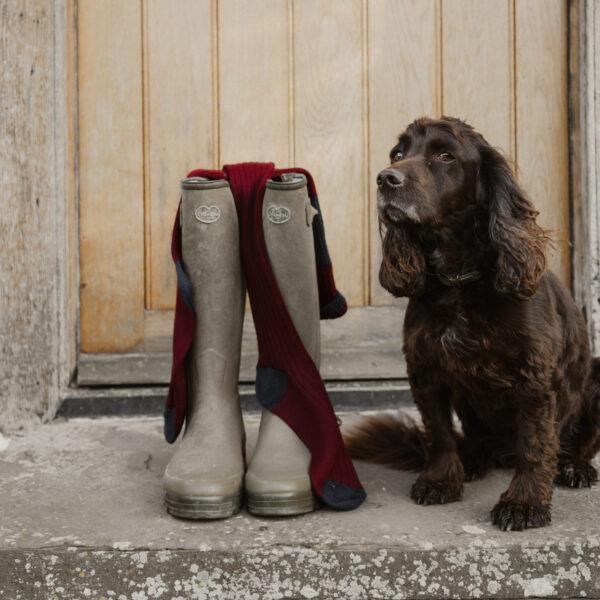 Rutland Shooting socks - Burgundy