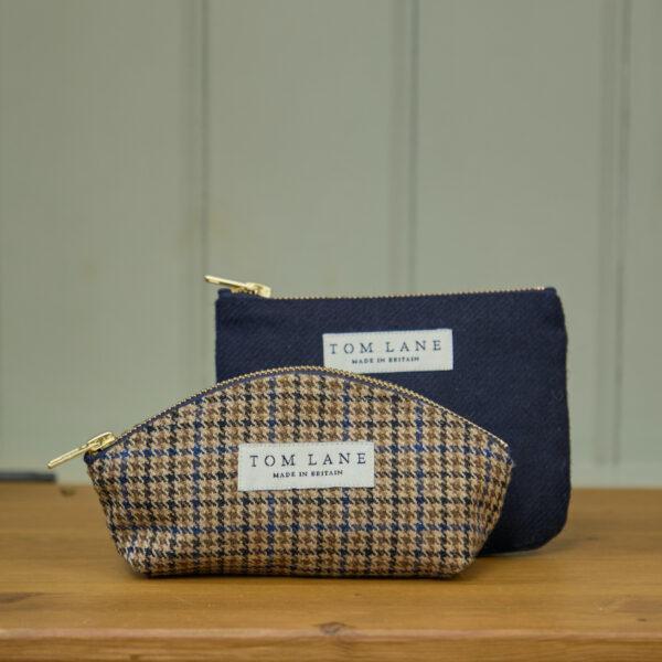Navy Wool purse