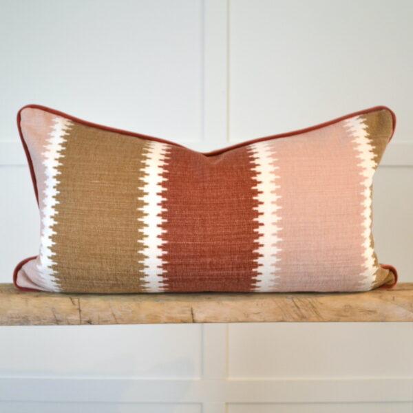 Earthy Wide Stripe Cushion