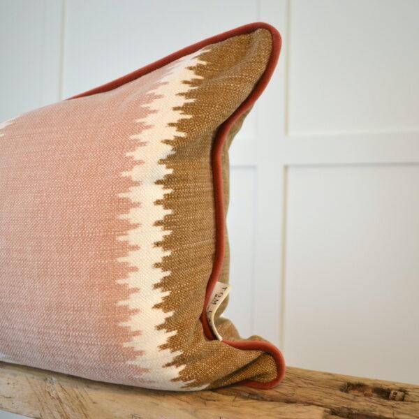 Earthy Wide Stripe Cushion
