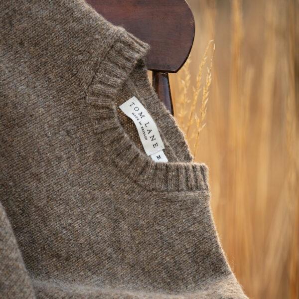 Shetland Crew Neck Jumper - Oyster